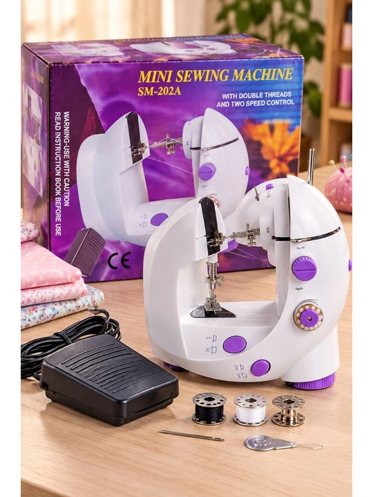 Mini Sewing Machine SM-202A ixcham va qulay tikuv mashinasi - 