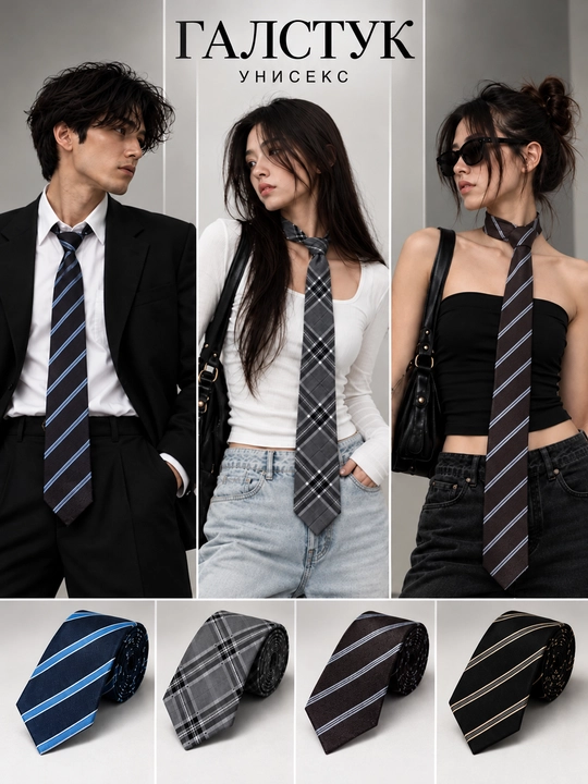 Erkaklar va ayollar uchun unisex klassik galstuk, 135 sm, maktab va ofis uchun