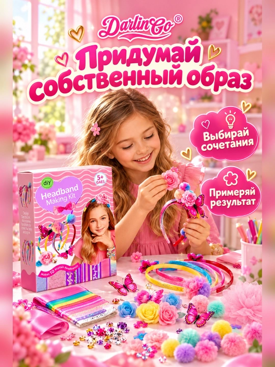 Набор для творчества, cтильные ободки своими руками