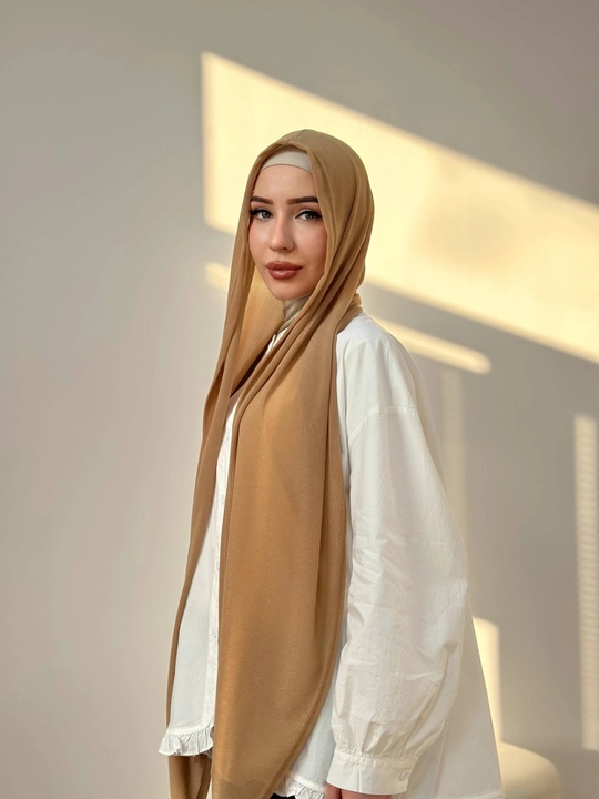 Safiya Ayollar Trikotaj Setka Ro‘moli, Dog‘iston Uslubidagi Hijob - 