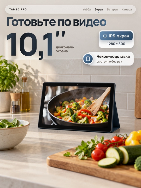 Планшет 10,1 дюйма с клавиатурой и мышью, SIM-карта и Wi-Fi, 3/32 ГБ, 6000 мАч