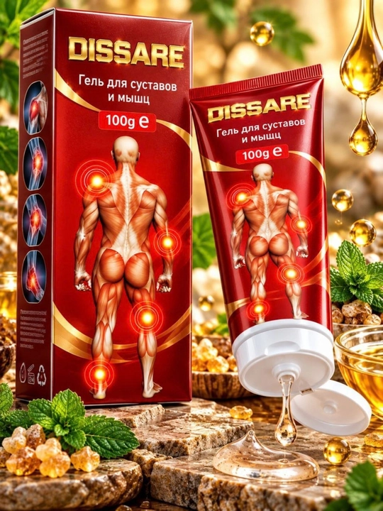 Dissare tana uchun isituvchi balzam, mushaklar va bo‘g‘imlar parvarishi uchun, 100 g