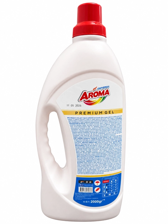 Гель для стирки AROMA Premium Color, для цветного белья, против запахов, 1000/2000 г