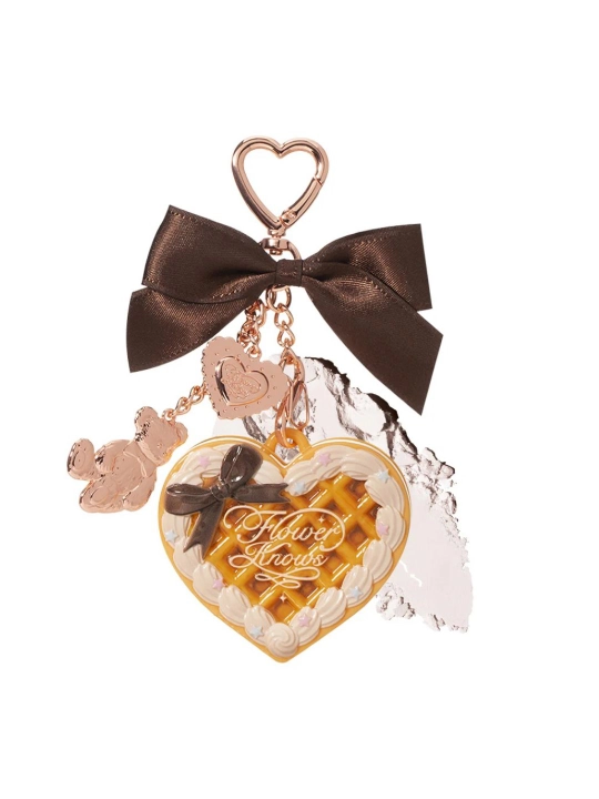 Flower Knows Sweet Bear — мини-пудреница-подвеска на сумку