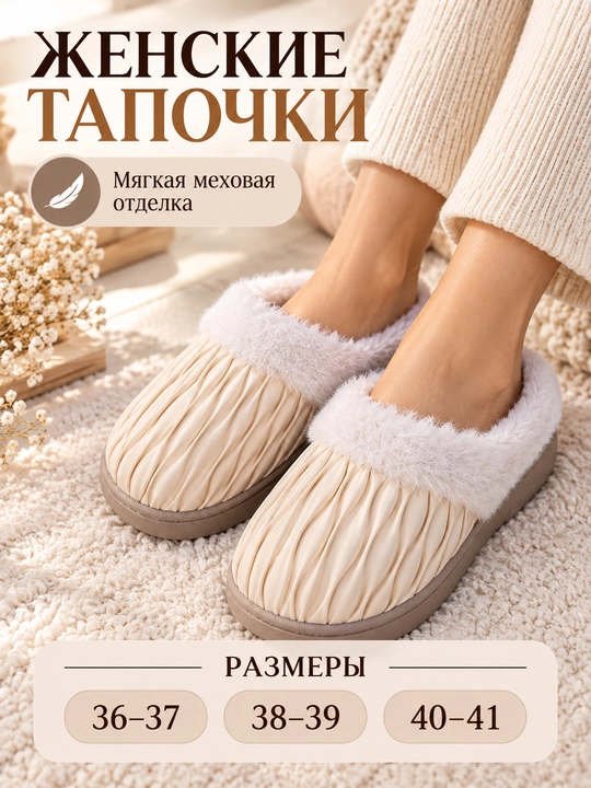 Ayollar uchun uy shippaklar, yumshoq, qalin qishki sovg'a, MEGEN - 