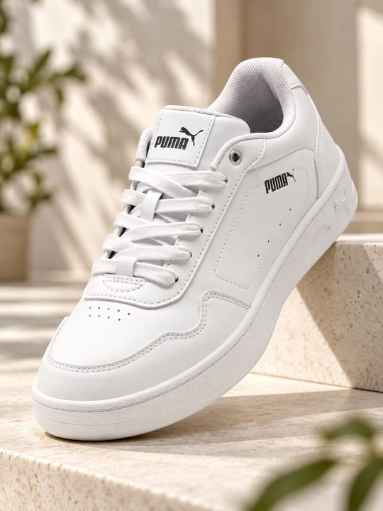 Elegant ayollar krossovkalari PUMA Court Classy — Oq klassika