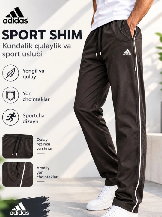 Erkaklar uchun barcha faslga mos sport shimlar triko uy uchun