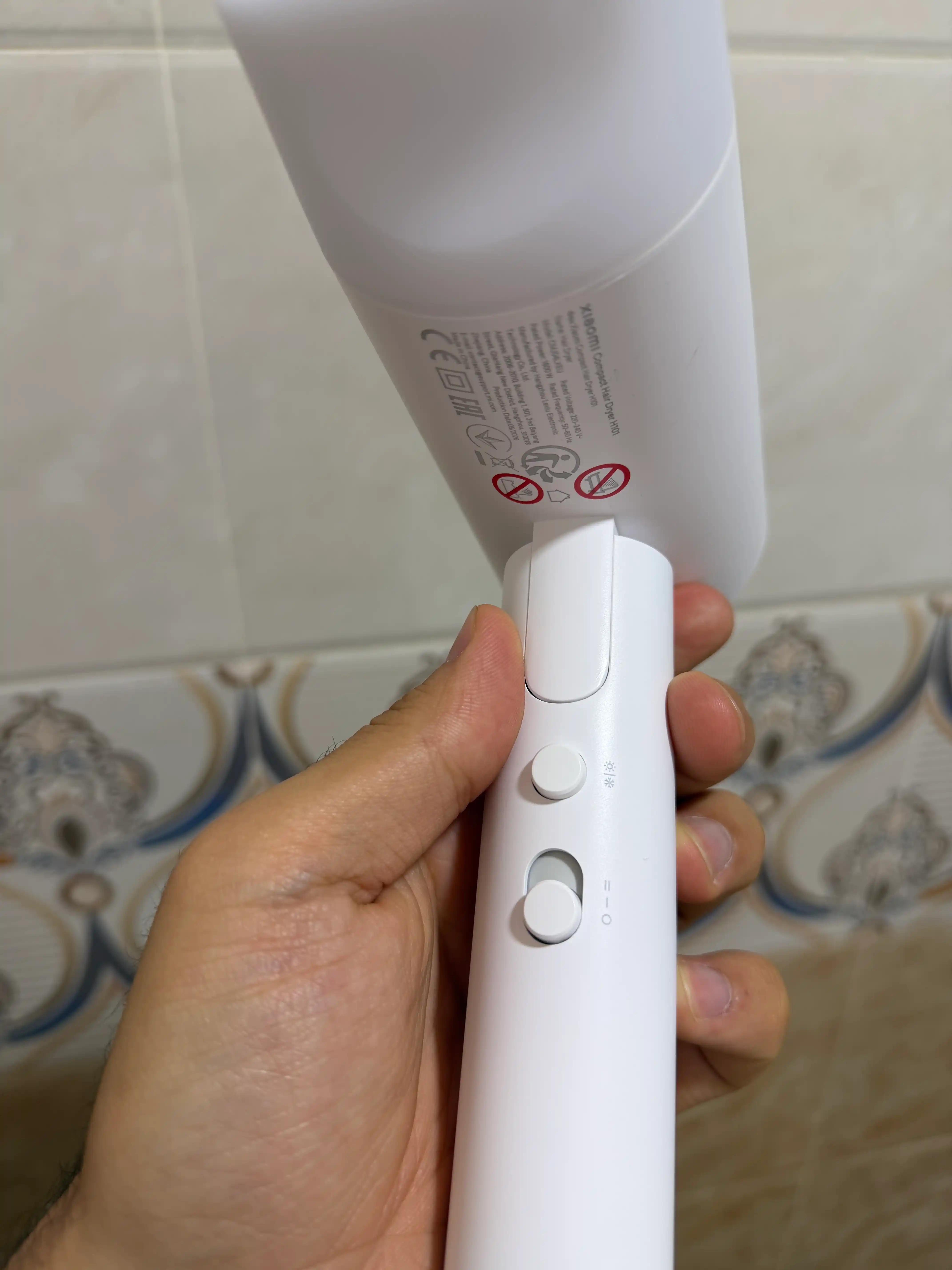 Фен Xiaomi Compact Hair Dryer H101 складной с ионизацией 1600Вт дорожный для дома EU