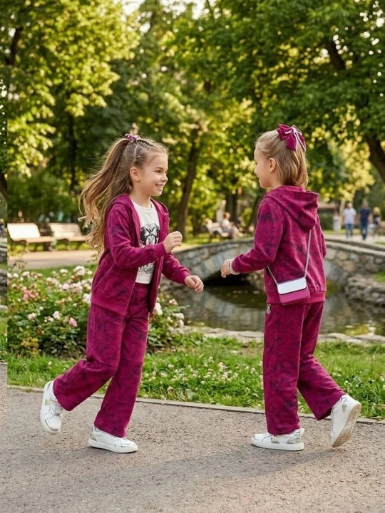 Qiz bolalar uchun 3talik kiyim to‘plami Minnie Maus bolalar kiyimi