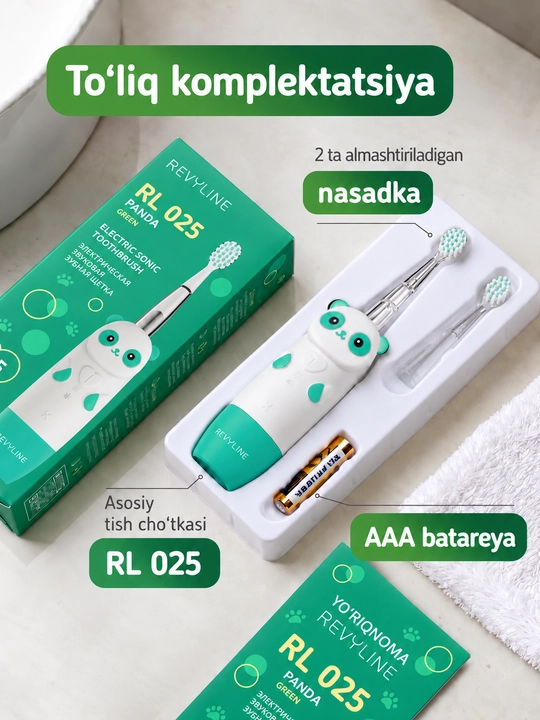 Elektr tish cho'tkasi Reviline RL 025 Baby, ovozli