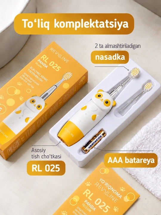 Elektr tish cho'tkasi Reviline RL 025 Baby, ovozli