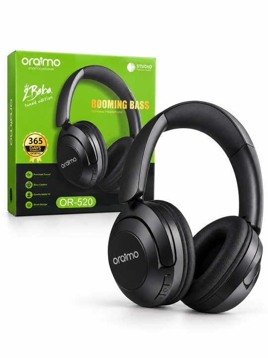 Oraimo TURE R-30 RGB yoritkichli stereo quloqchin, qora