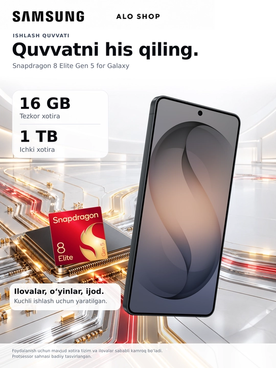 Smartfon Samsung Galaxy S26 Ultra 6,9" QHD+ AMOLED 120Hz 200MP 5000mAh 5G Snapdragon Elite