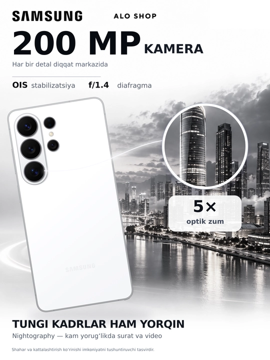 Smartfon Samsung Galaxy S26 Ultra 6,9" QHD+ AMOLED 120Hz 200MP 5000mAh 5G Snapdragon Elite
