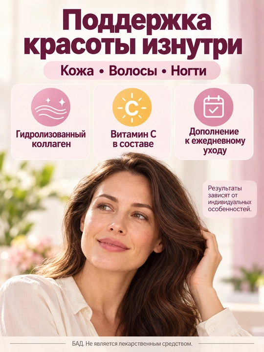 Kollagen + Vitamin C, 21st Century Collagen + Vitamin C, soch, tirnoq va bo‘g‘im, 180 tab, Halol