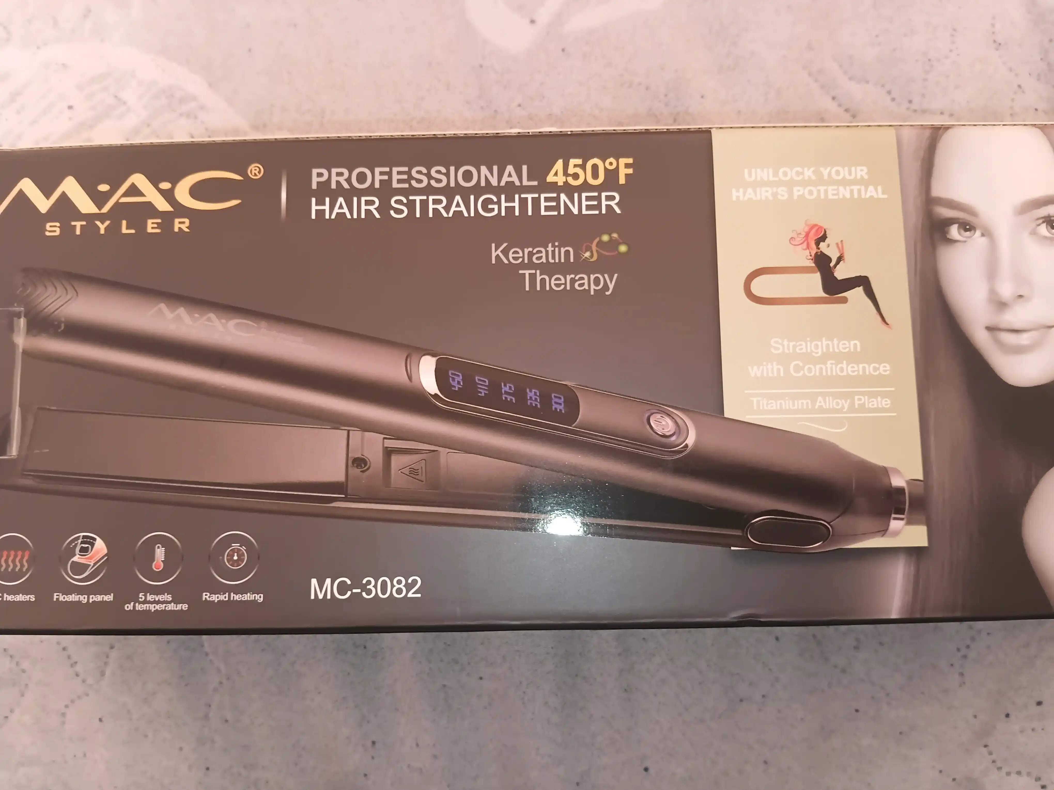 MAC MC-2021 professional soch to‘g‘rilagichi, keramik, LCD displeyli