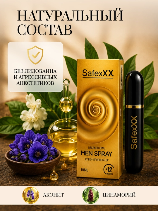 Спрей-пролонгатор для мужчин Safexxx Men sprey, 10 мл