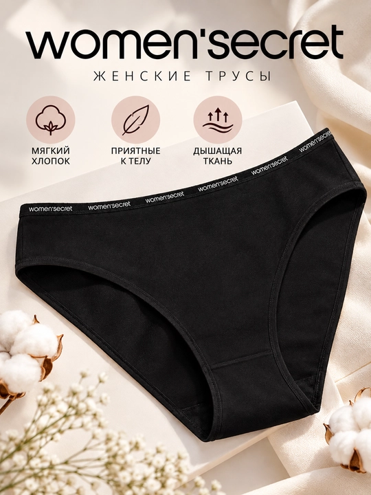 Женские классические трусы Women’secret, из хлопка - 