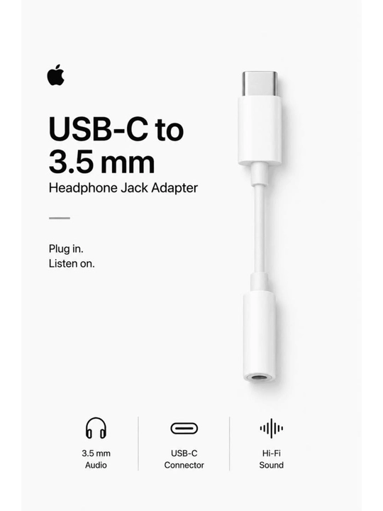 Переходник USB-C на 3.5 мм Jack для наушников - 