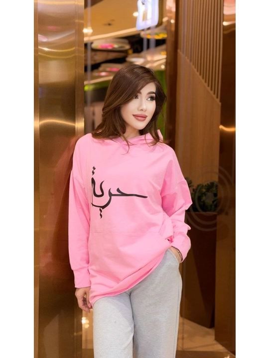Ayollar uchun sport dvoykasi kapyushonli hudi va shim oversize uslub 46–52 gach standart