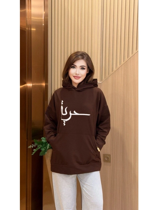 Ayollar uchun sport dvoykasi kapyushonli hudi va shim oversize uslub 46–52 gach standart