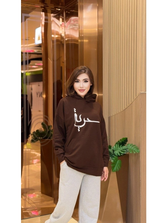Ayollar uchun sport dvoykasi kapyushonli hudi va shim oversize uslub 46–52 gach standart