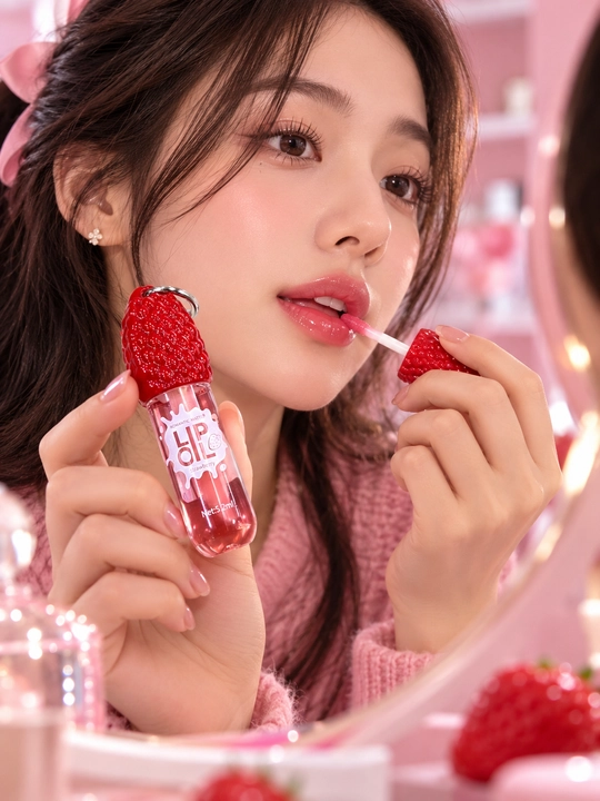Масло для губ Strawberry Lip Oil с ароматом клубники, увлажняющий блеск для губ, 5,2 мл
