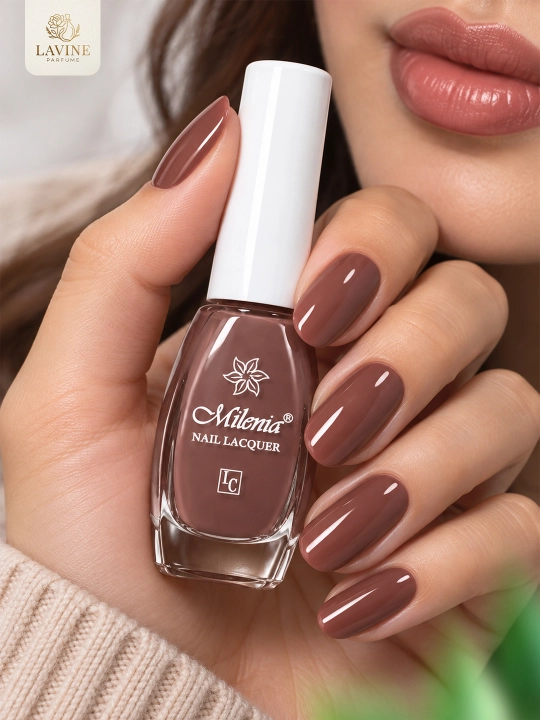 Лак для ногтей Milenia Nail Lacquer, глянцевый и стойкий блеск
