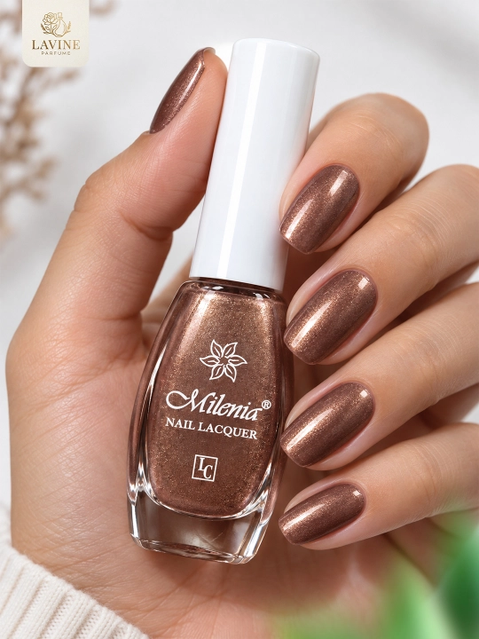 Лак для ногтей Milenia Nail Lacquer, глянцевый и стойкий блеск