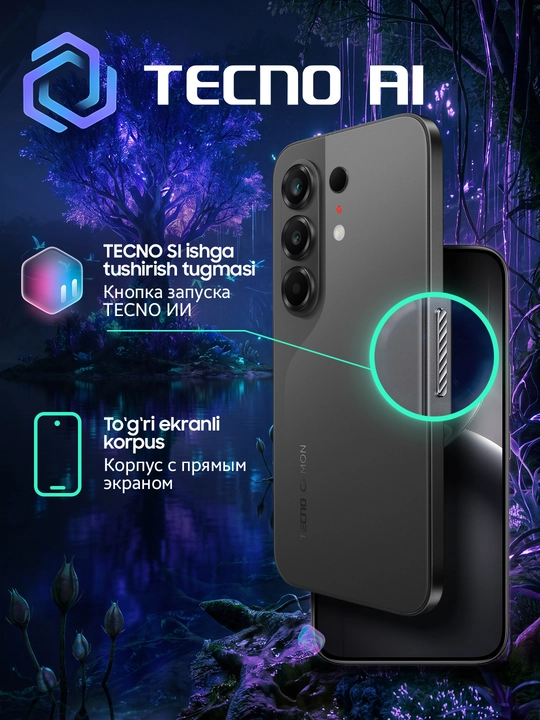 Tecno Camon 50 va 50 Pro kamerali smartfoni, 8/256 GB, AMOLED 144 Hz