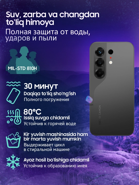 Tecno Camon 50 va 50 Pro kamerali smartfoni, 8/256 GB, AMOLED 144 Hz