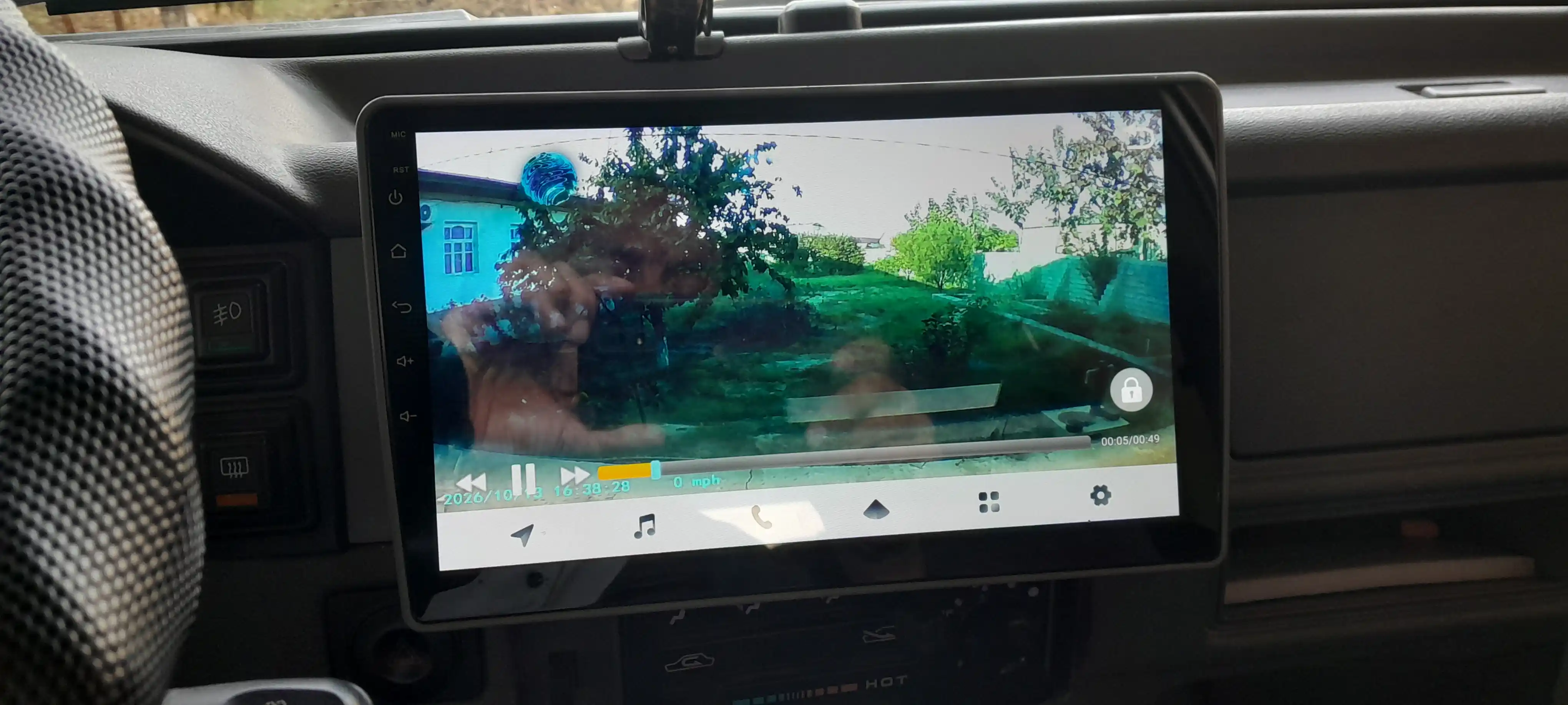BOS-MINI U9 USB videoregistrator, Android magnitola uchun, HD 720P, ADAS, 170°