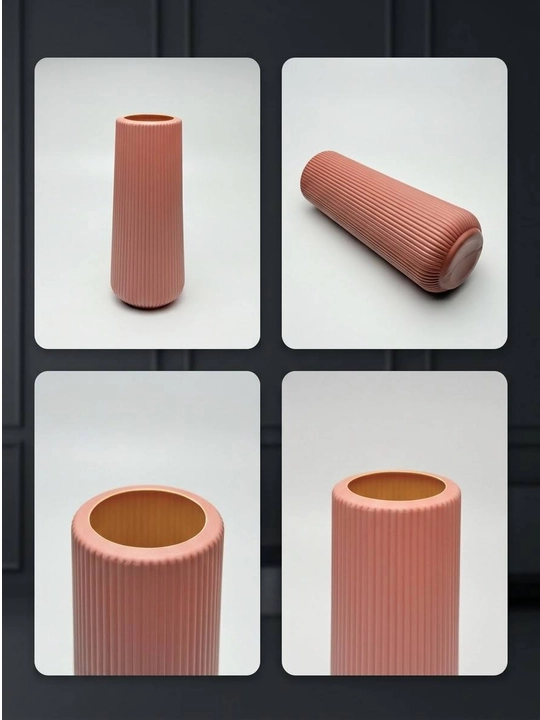 Tabiiy va sun’iy gullar uchun guldon vaza, plastik, kauchuk va plastmassa materiallardan