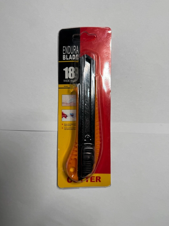 ENDURA qurilish pichog‘i, 18 mm, kuchaytirilgan surilma tig‘li, avtomatik mahkamlash imkoniyatiga ega