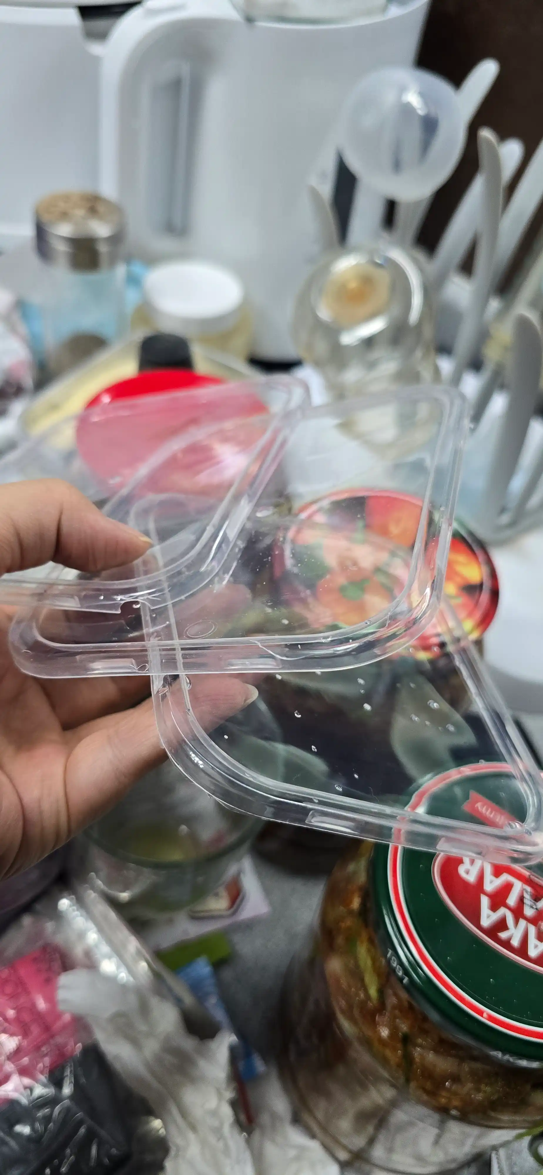 Набор металлических контейнеров для хранения продуктов с крышками, 5 шт