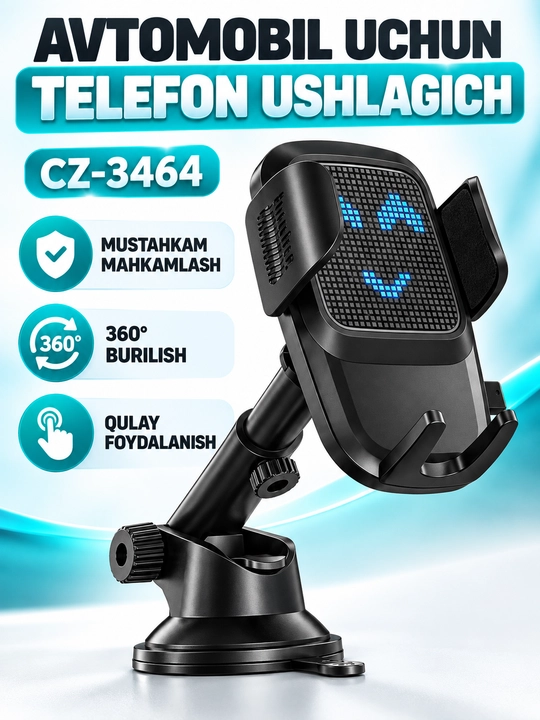 Avtomobil uchun telefon ushlagich CZ-3464 - 