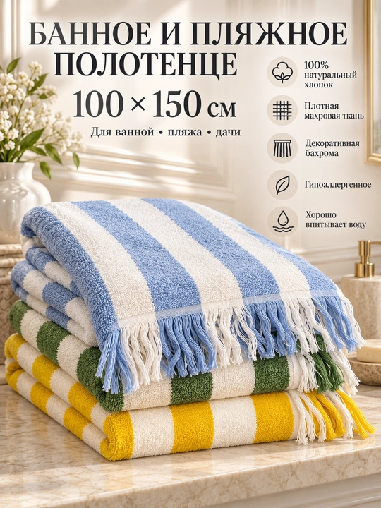 Банное/пляжное полотенце