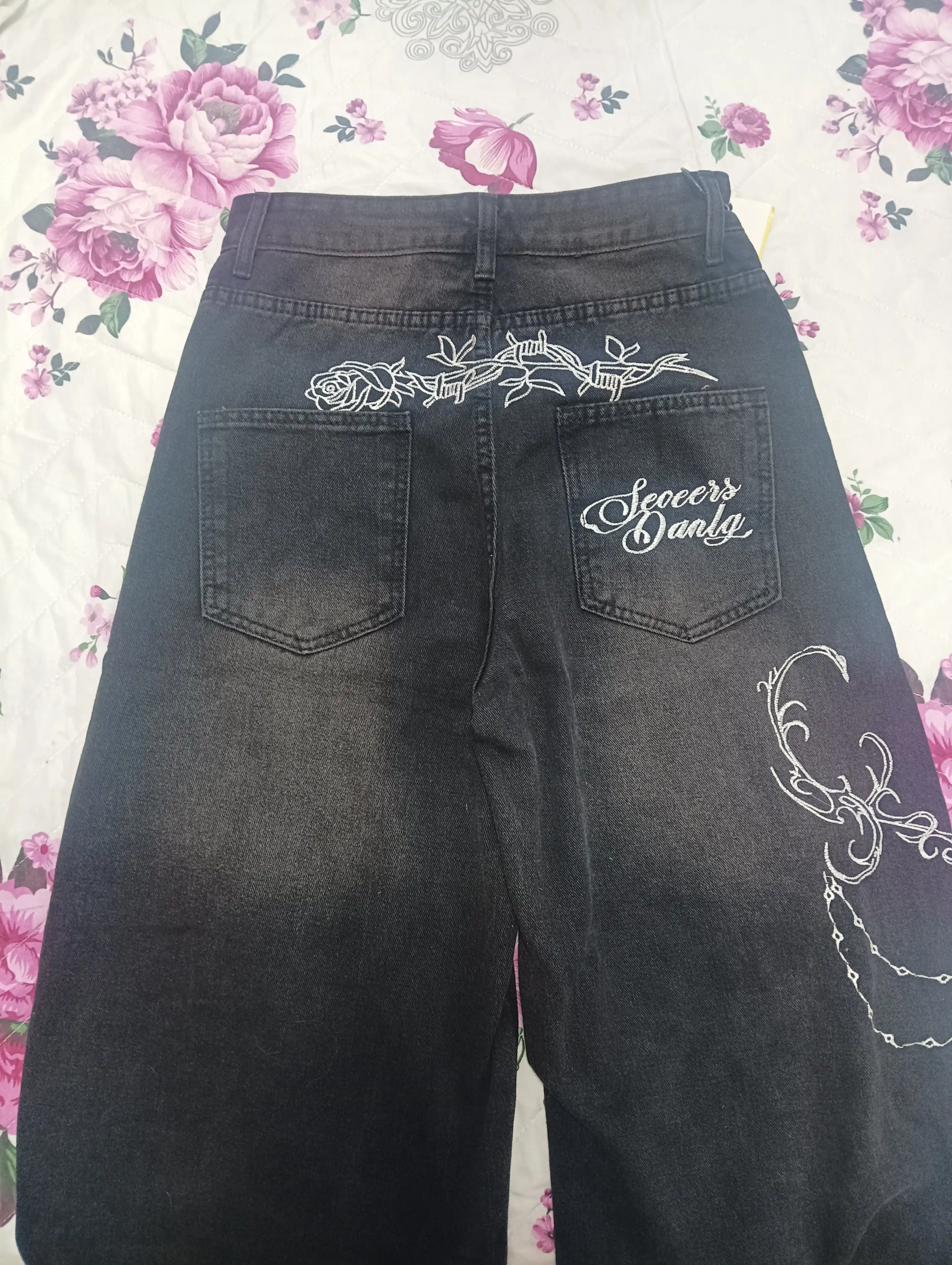 Ayollar va erkaklar jinsi shimlari, keng va yupqa, Y2K uslubidagi BAGGY, keng, yopishqoq, S-3XL