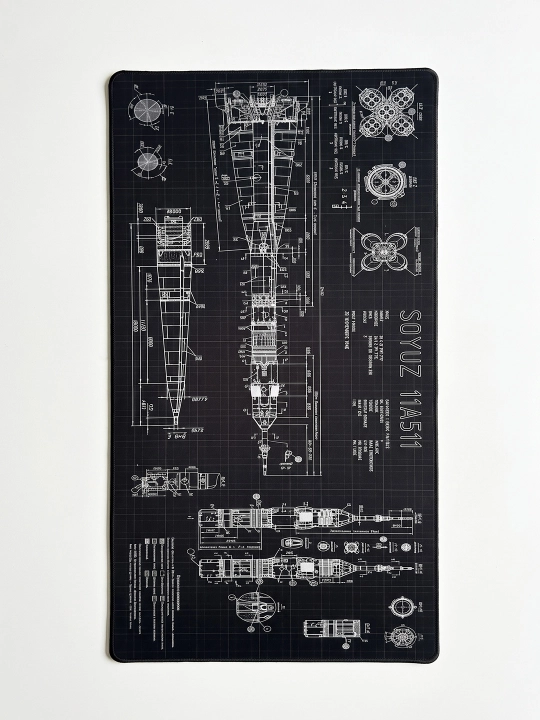 Большой игровой коврик для мыши и клавиатуры TEKNOLOG, 80x30 и 90x40 см