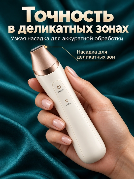 Эпилятор женский для тела 6 в 1, для удаления волос на ногах, лице и бикини