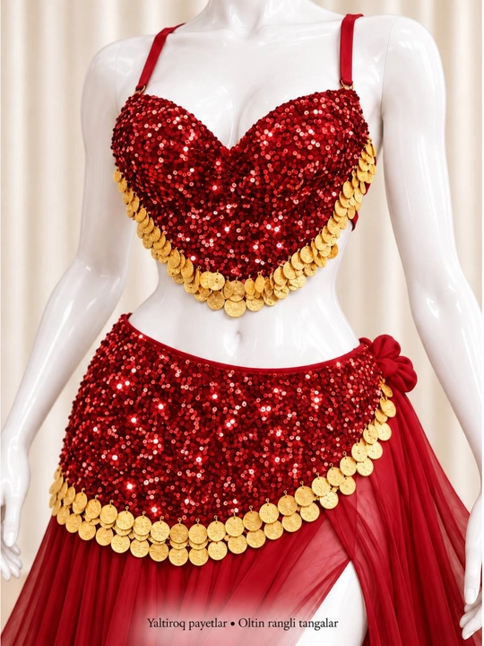 Arabcha raqs libosi, belly dance kostyumi, tangachali, byustgalter 75–100