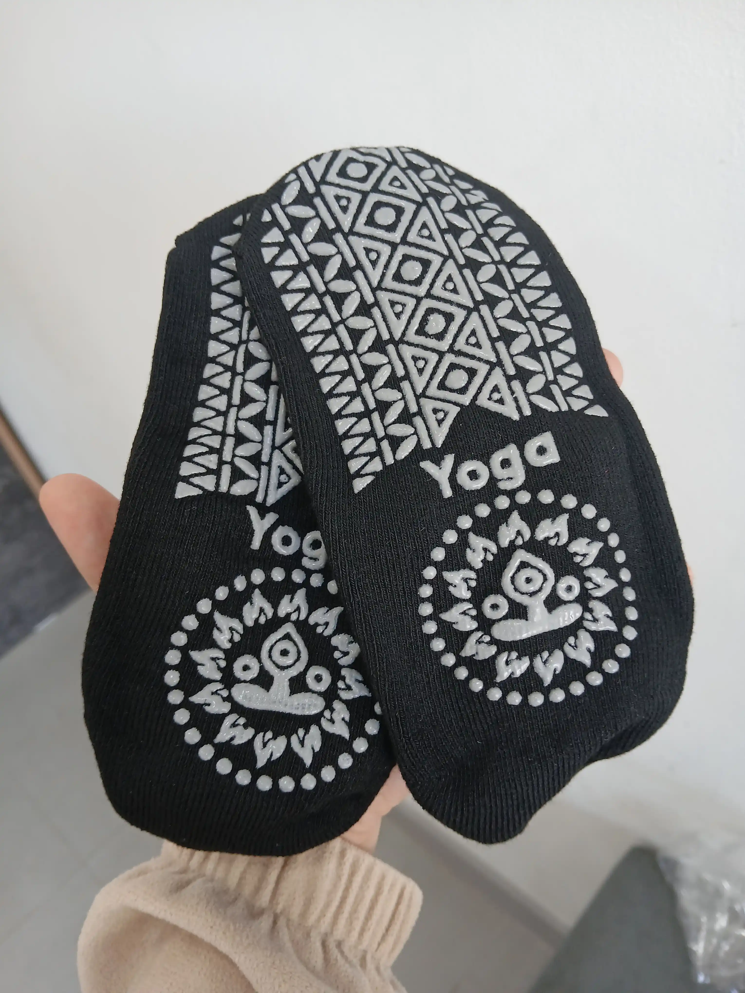 Ayollar uchun yoga va pilates, fitnes, gimnastika uchun sirpanishga qarshi sport paypoqlari