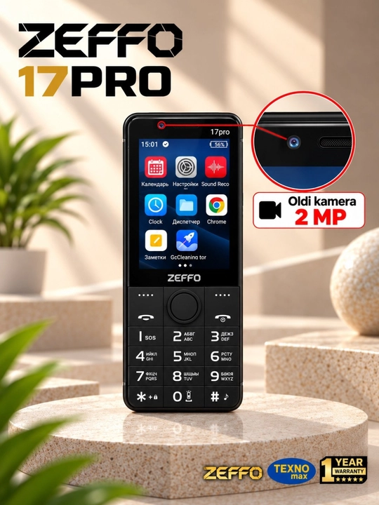Zeffo 17PRO. 2+16 GB. Play Market, Telegram, Instagram, YouTube Rasmiy do‘kon