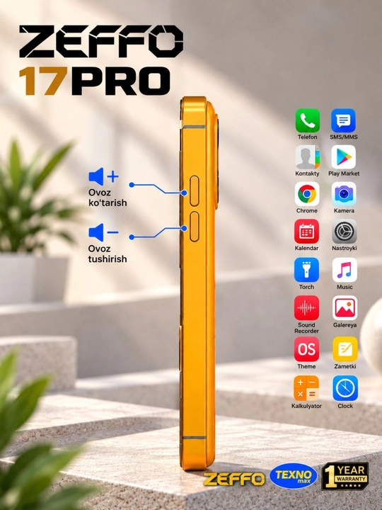 Zeffo 17PRO. 2+16 GB. Play Market, Telegram, Instagram, YouTube Rasmiy do‘kon
