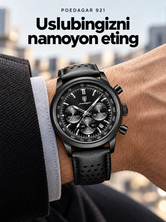 POEDAGAR 921 Yapon kvarts mexanizmi classic Elite uchun Ishlangan