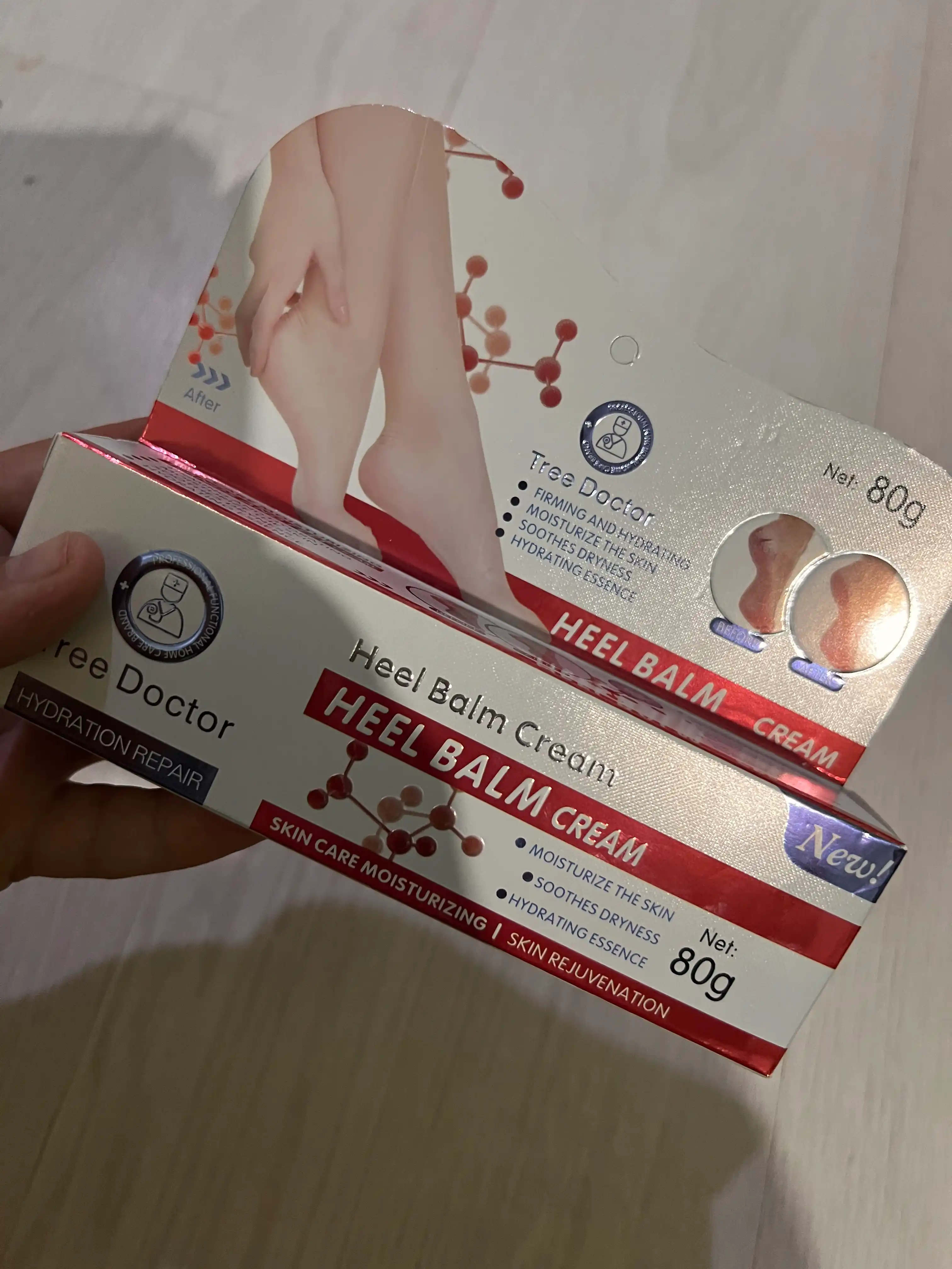 Oyoqlar uchun krem, yoriqlarga qarshi namlantiruvchi va yumshatuvchi, 80 ml