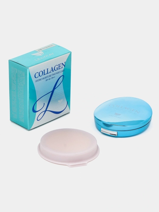 Пудра с увлажняющим компонентом Lillykay Collagen Hydro Moisture Two Way Cake SPF40/тон 13 - 