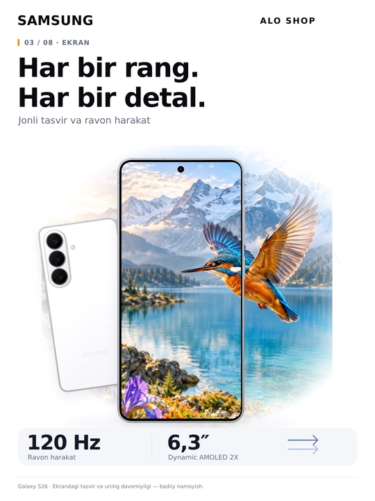 Smartfon Samsung Galaxy S26 6,3" AMOLED 120 Hz 50 MP Exynos 2600 5G AI