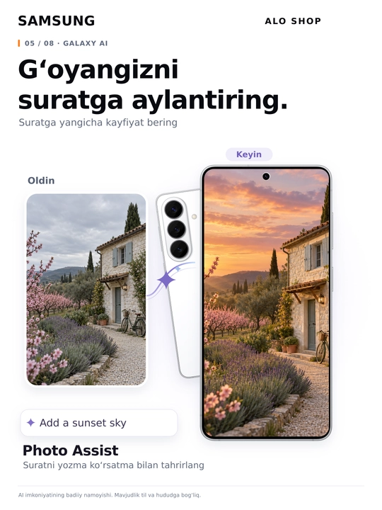 Smartfon Samsung Galaxy S26 6,3" AMOLED 120 Hz 50 MP Exynos 2600 5G AI