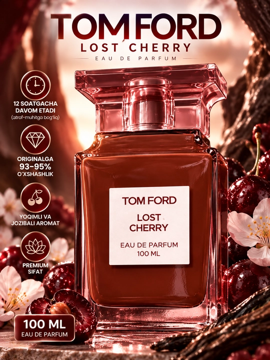 Tom Ford Lost Cherry 100 мл, духи унисекс парфюмированная вода для мужчин и женщин - 